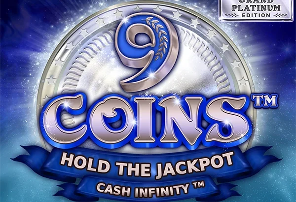 9 Coins slot game reels showing coin symbols and a bonus trigger