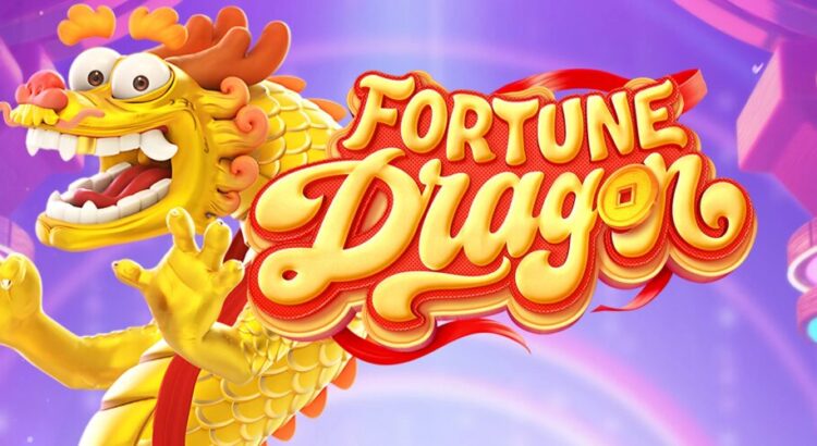 Fortune Dragon online casino slot game reels with dragon-themed symbols