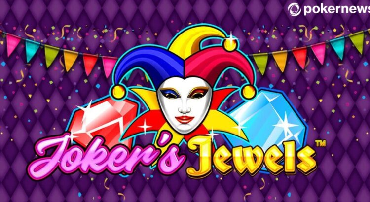 Joker's Jewels slot game reels showing classic symbols and paylines