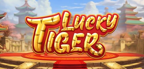 Luck of Tiger RTP and volatility info panel inside an online casino slot game