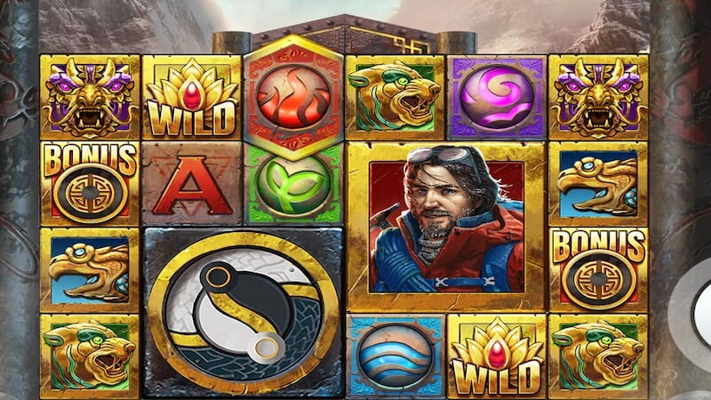 Mobile-friendly Katmandu Gold slot game interface with betting controls