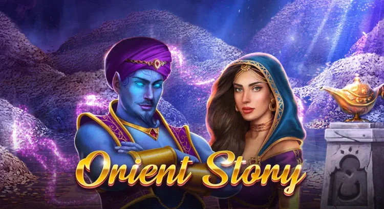 Orient Story online casino slot game reels and themed symbols on screen
