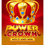 Power crown slot game reels with crown wild symbol and bonus indicators