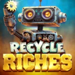 Recycle Riches slot game reels and paytable highlighted on screen