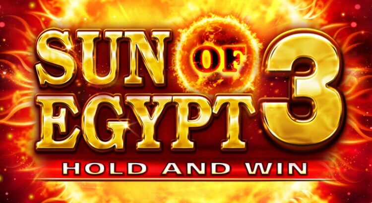 Sun of Egypt slot game reels and bonus symbols on an online casino screen