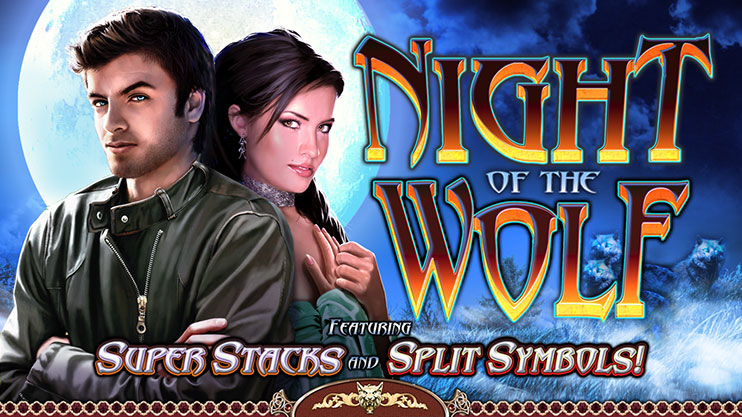 Wolf Night free spins feature screen on a mobile slot game