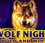 Wolf Night slot game reels on an online casino interface
